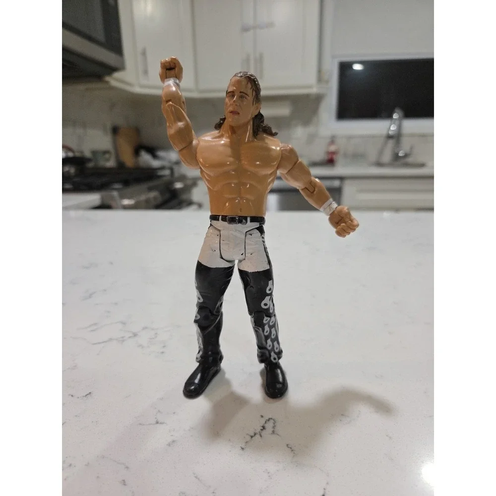 WWF WWE Jakks Pacific Heartbreak Kid Shawn Michaels Wrestling Figure Black 2003